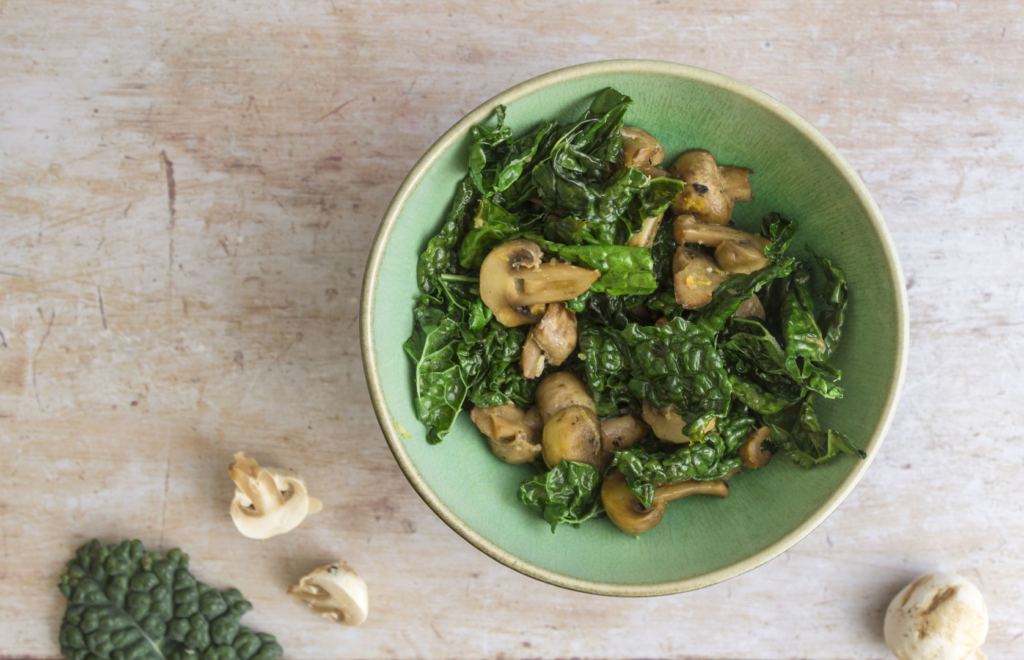 Tuscan Kale with Mushrooms