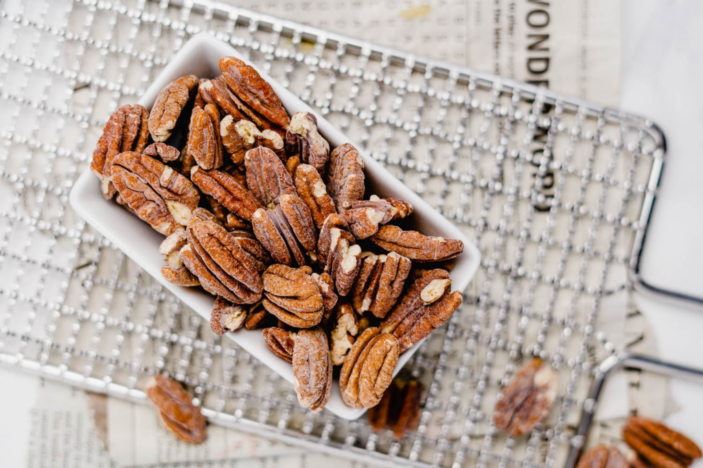 Air Fryer Flour Salted Pecans