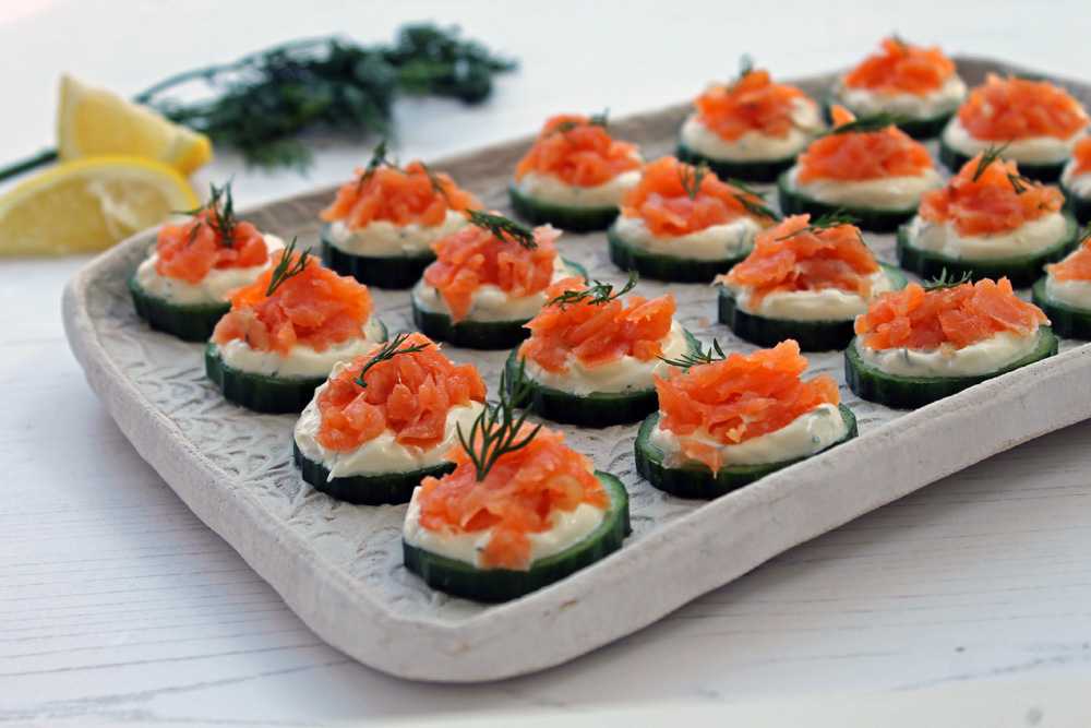 Smoked Salmon And Cucumber Bites