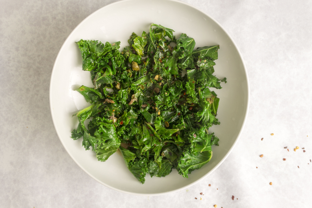 Buttered Kale With Anchovies And Capers