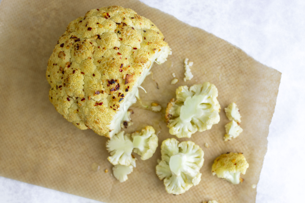 Whole Roasted Spicy Cauliflower