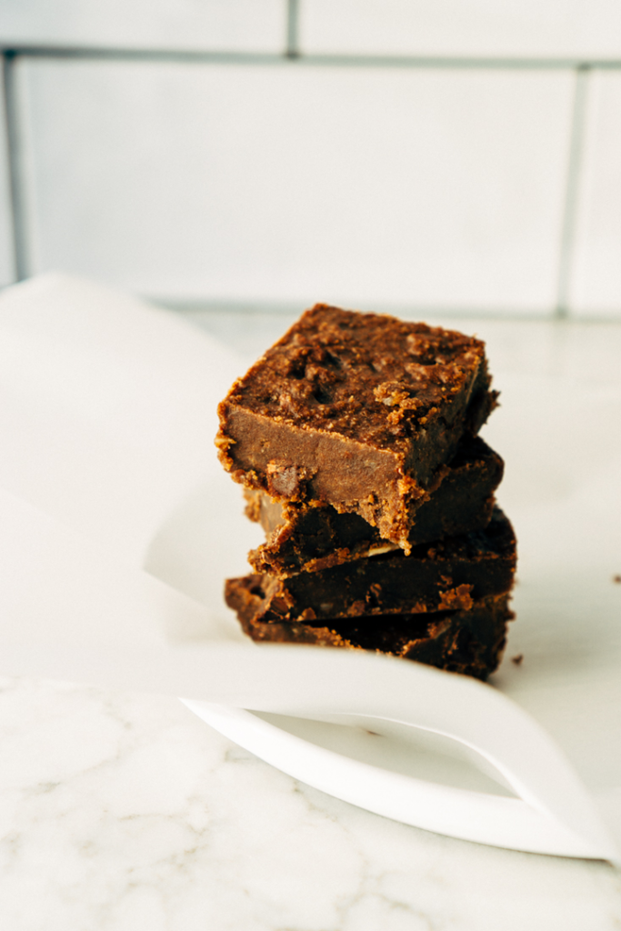 One-Bowl Double Chocolate Almond Brownies