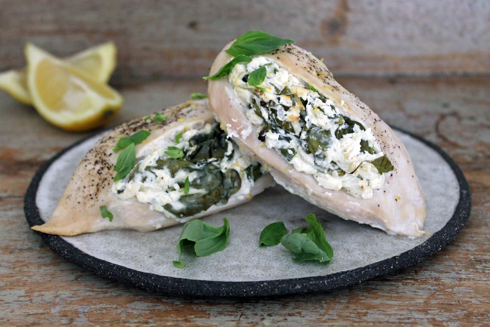 Zesty Chicken Stuffed With Spinach And Cream Cheese