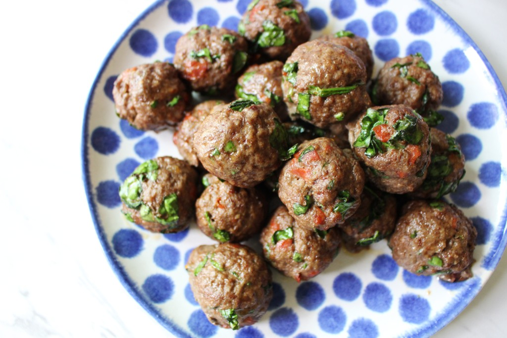 Spinach Pepperoni Meatballs