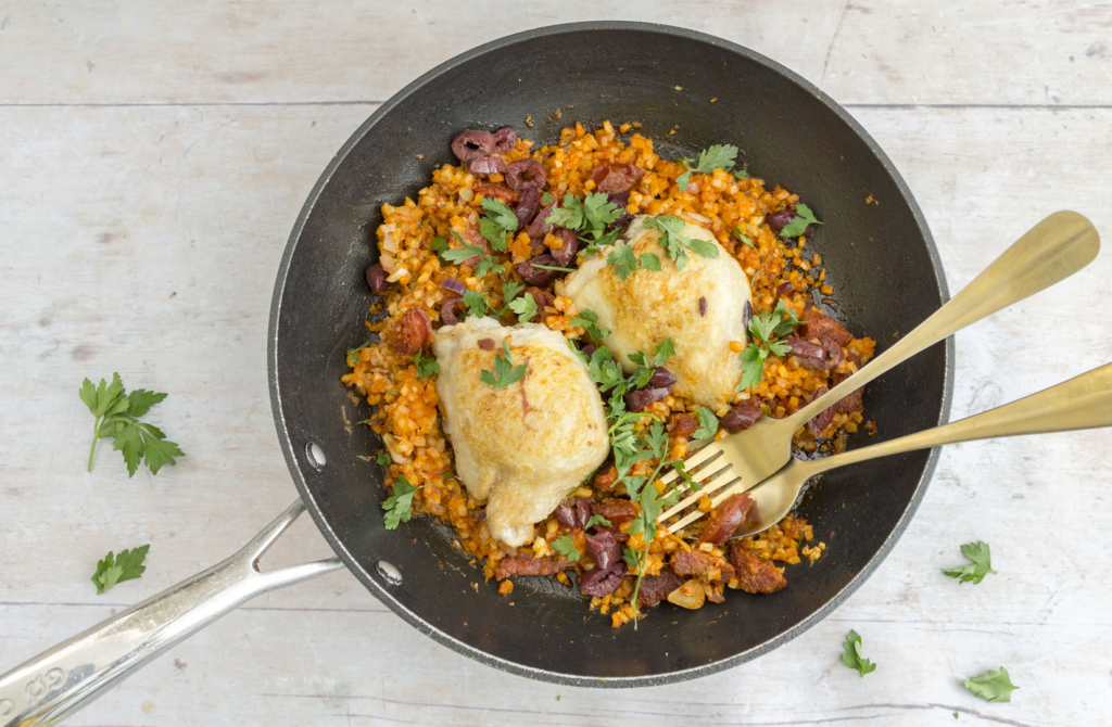 Spanish Chicken With Rice And Chorizo