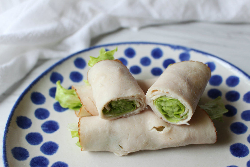 Turkey Caesar Salad Rollups