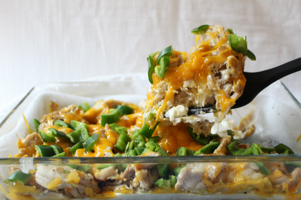 Chicken Jalapeno Popper Casserole