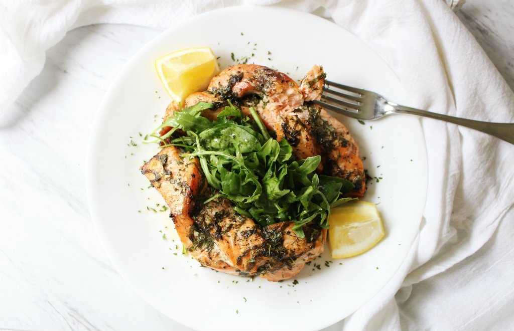 Braided Salmon Centerpiece