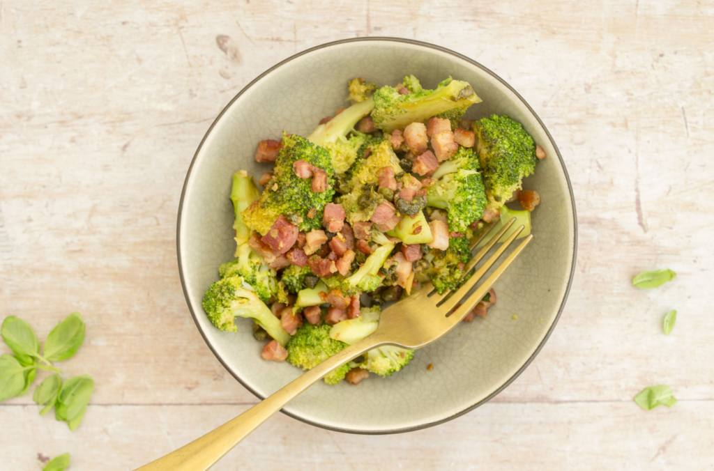 Broccoli with Pancetta and Capers