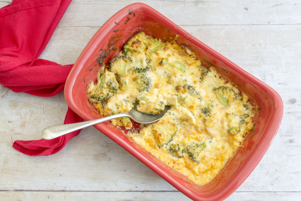 Smoky Broccoli Cheese Bake