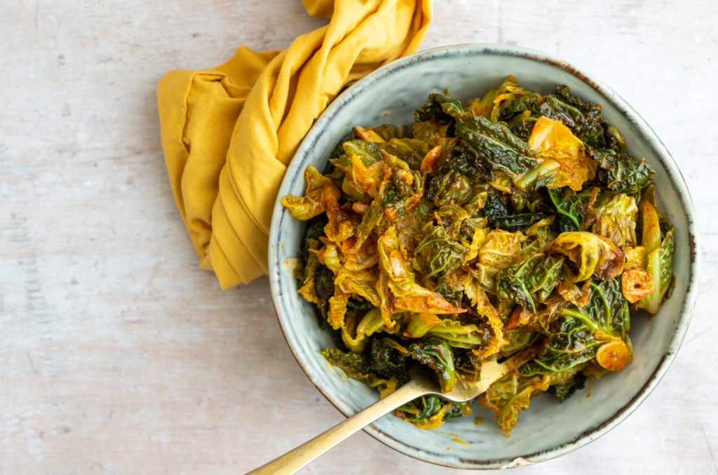 Butter Braised Smoky Cabbage