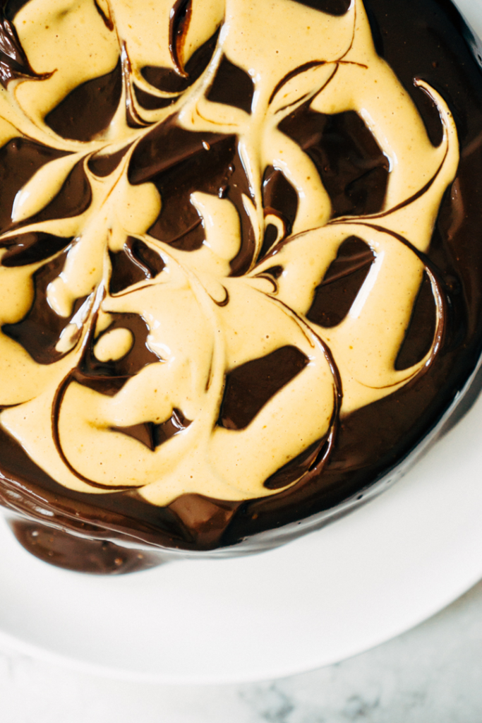 Peanut Butter Chocolate Ganache Cake