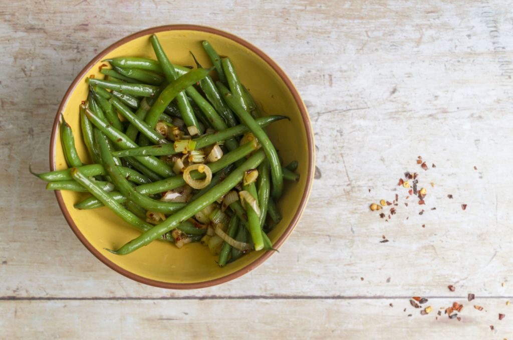 Green Beans and Scallions