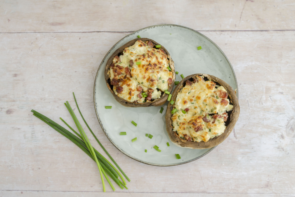 Air Fryer Stuffed Mushrooms