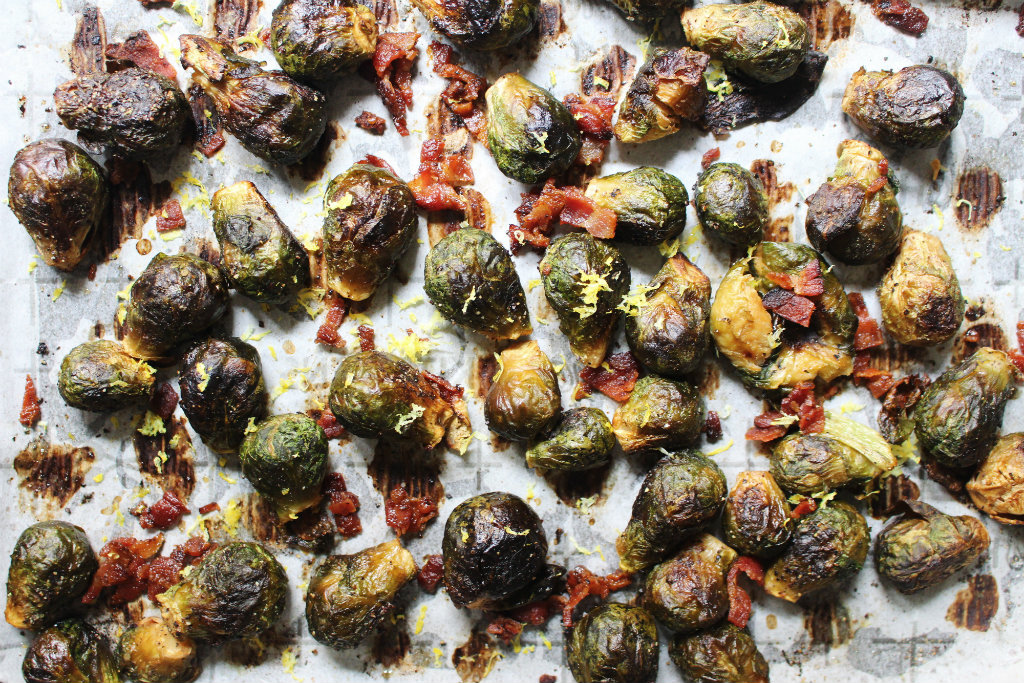 Crispy Brussel Sprouts With Bacon