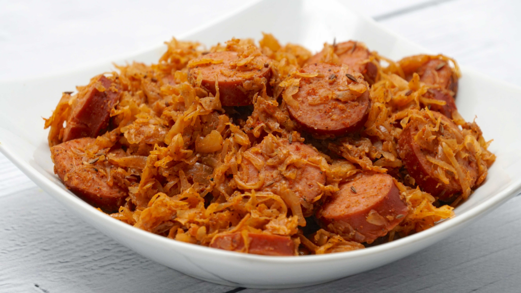 Crock Pot Kielbasa And Sauerkraut