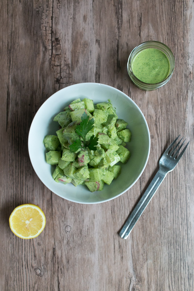 Green Tahini Chopped Salad