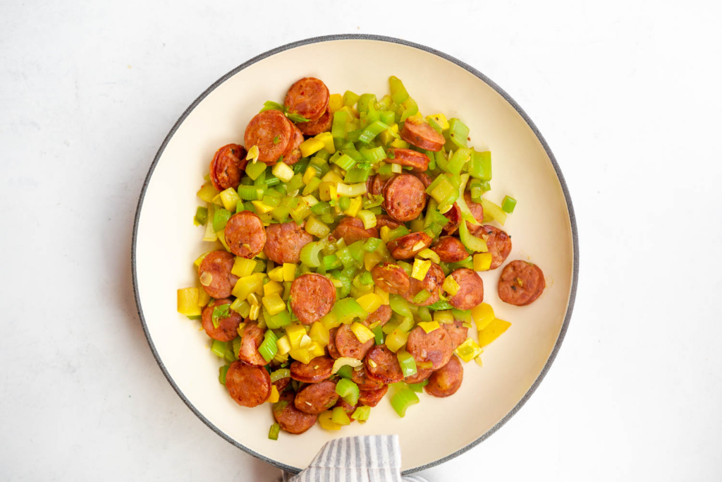 5 Ingredient Andouille Hash