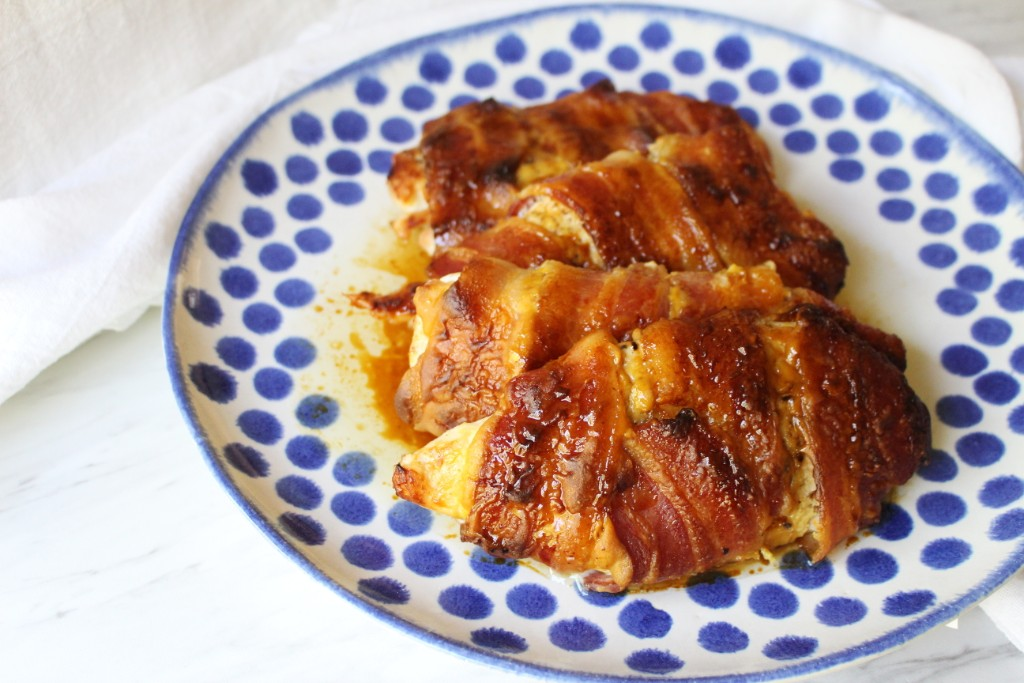 Honey Mustard Bacon Wrapped Chicken