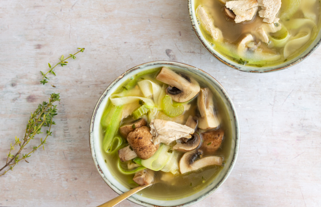 Turkey and Mushroom Soup