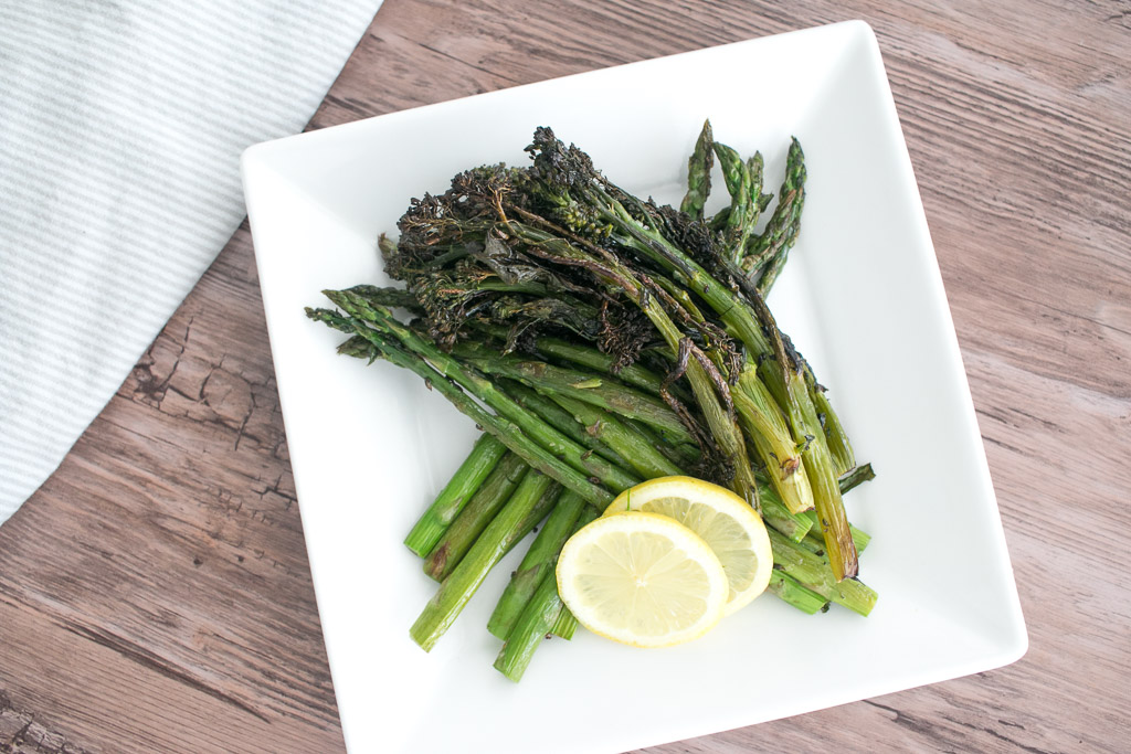 Garlic Roasted Broccolini And Asparagus