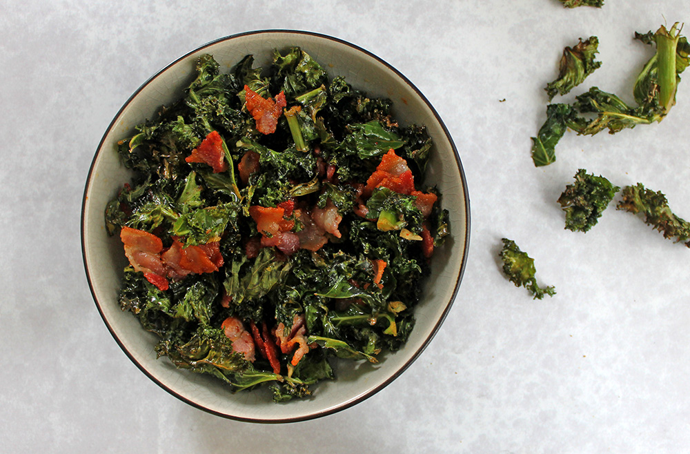 Crispy Paprika Kale And Bacon