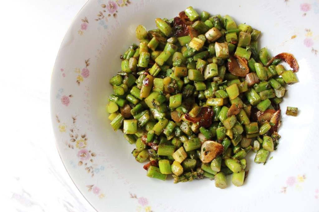 Garlic Diced Asparagus