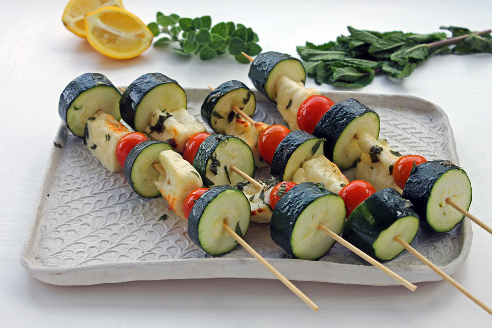 Vegetarian Halloumi Kebabs