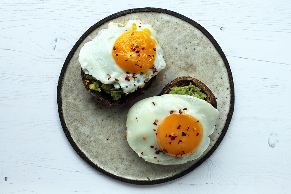 Chilli Egg And Guacamole Breakfast Stack