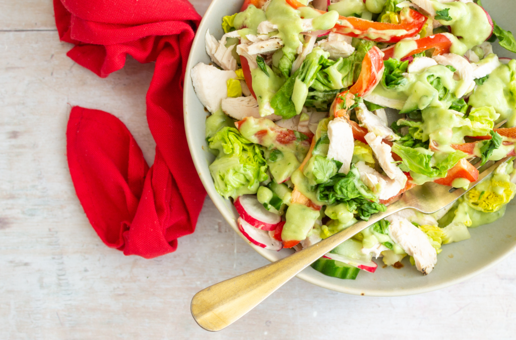 Chicken and Crunchy Veg Salad
