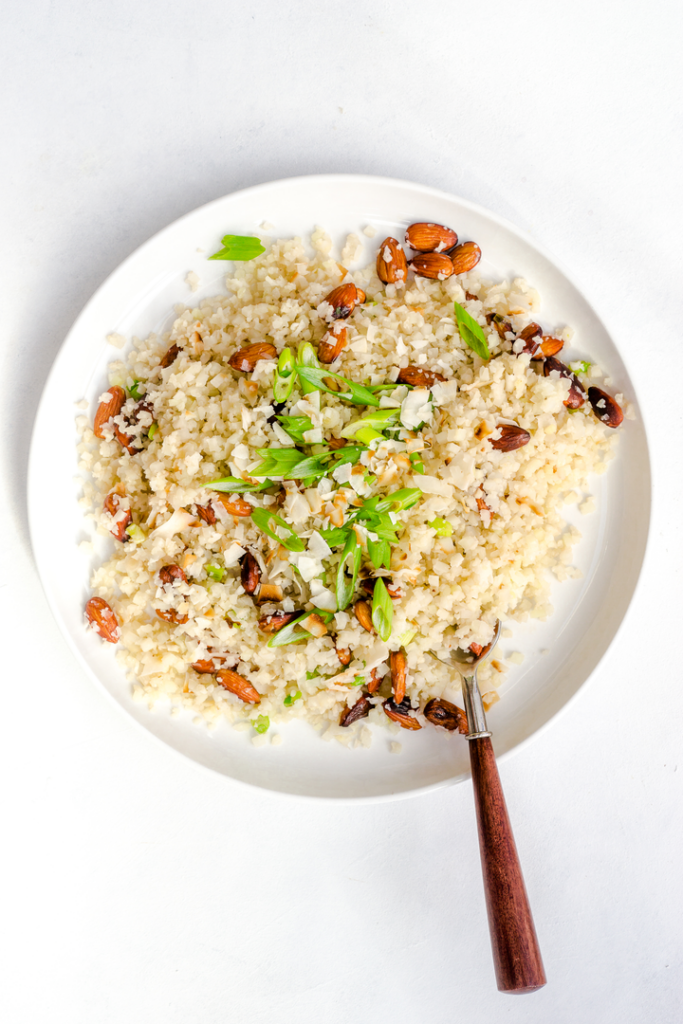 Coconut Cauliflower Rice Pilaf