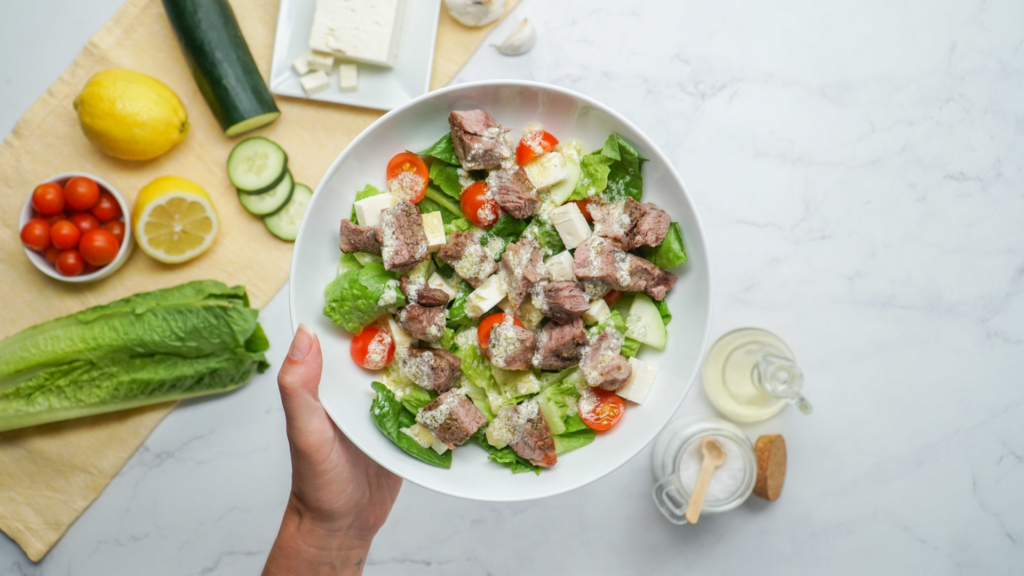 Greek Lamb and Tzatziki Salad