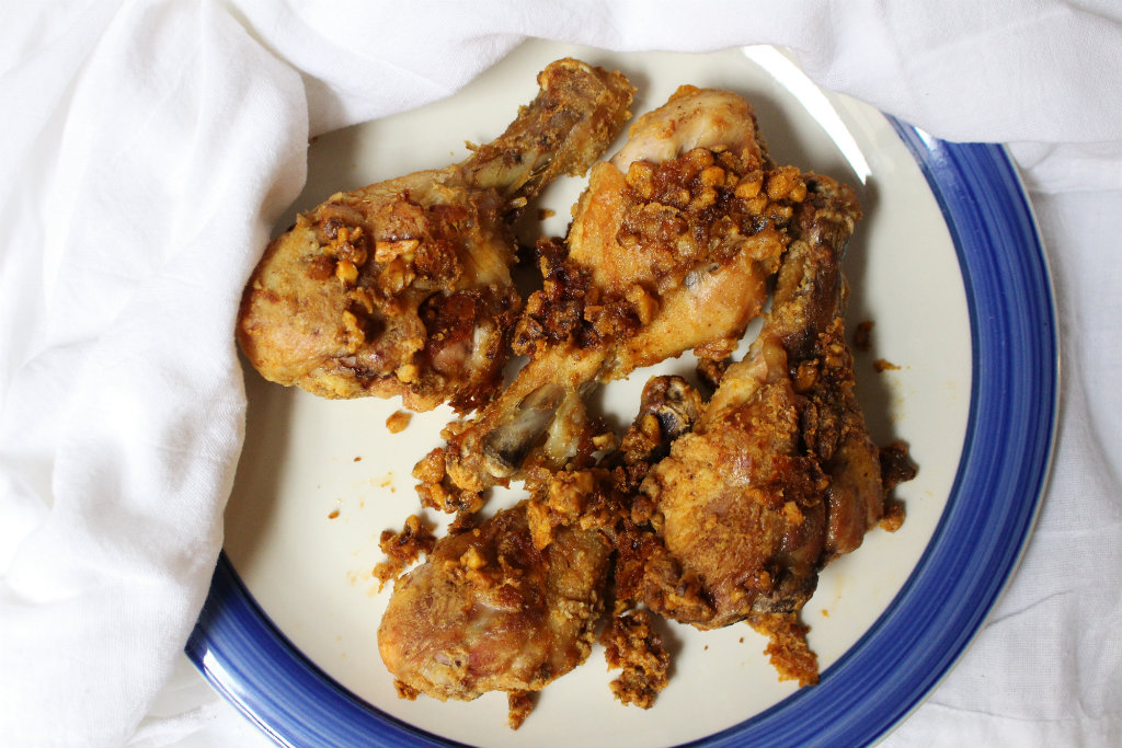 Crispy Walnut Chicken Drumsticks