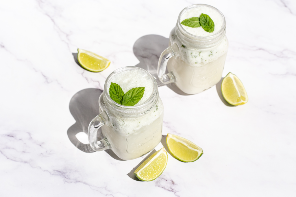 Mojito Cocktail with Coconut, Mint and Lime
