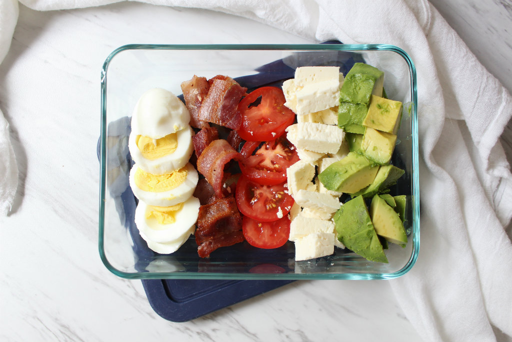 "No Lettuce" Cobb Salad Meal Prep