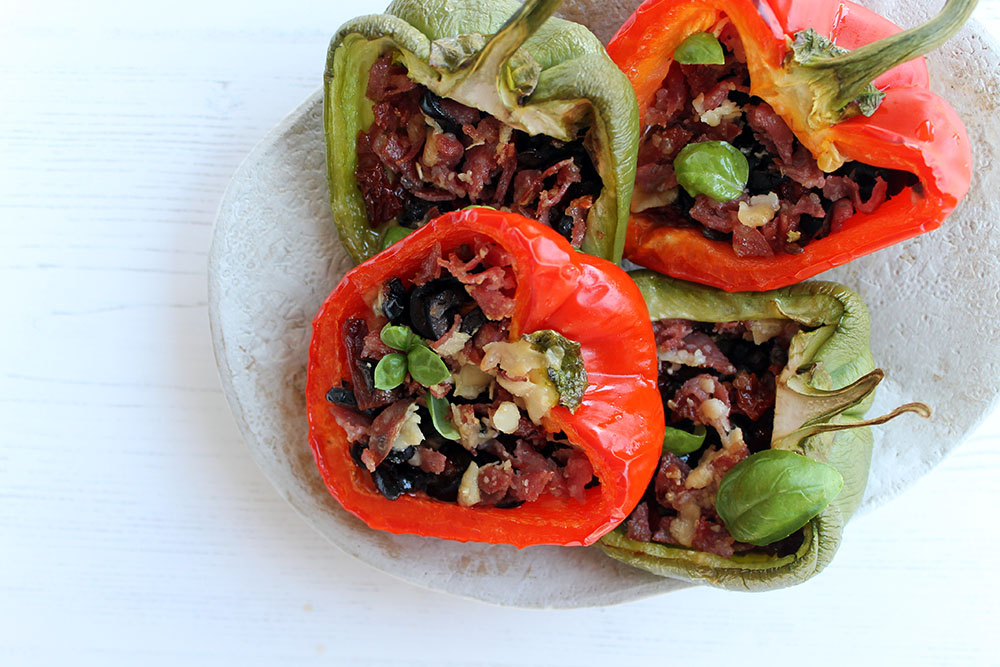 Stuffed Pizza Peppers