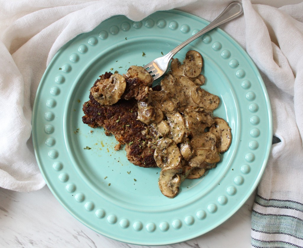 Farmer Steak w Mushrooms and Gravy