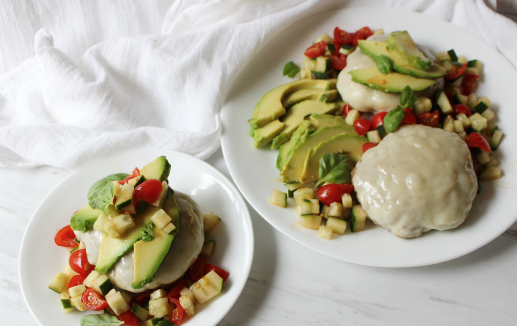 Bunless Turkey Burgers w/ Sweet and Spicy Salsa