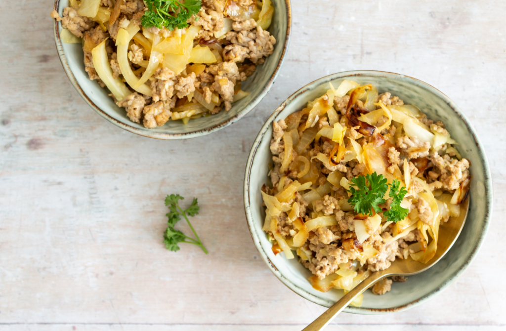 Easy Cheesy Pork And Cabbage