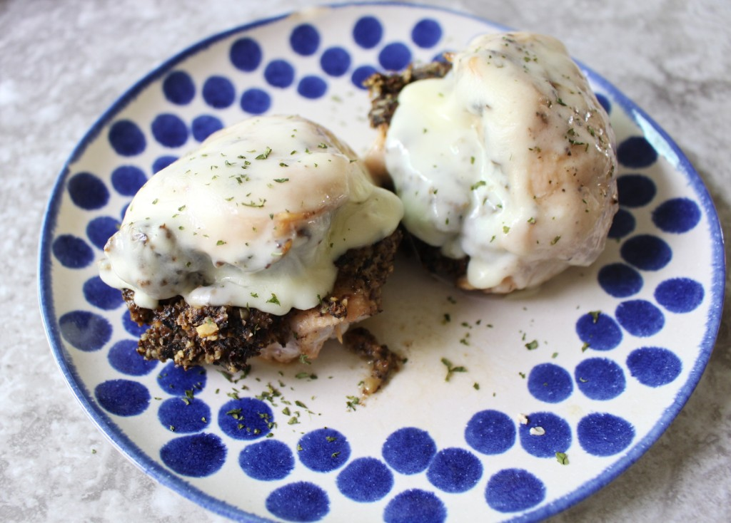 Mushroom Walnut Puree Stuffed Chicken