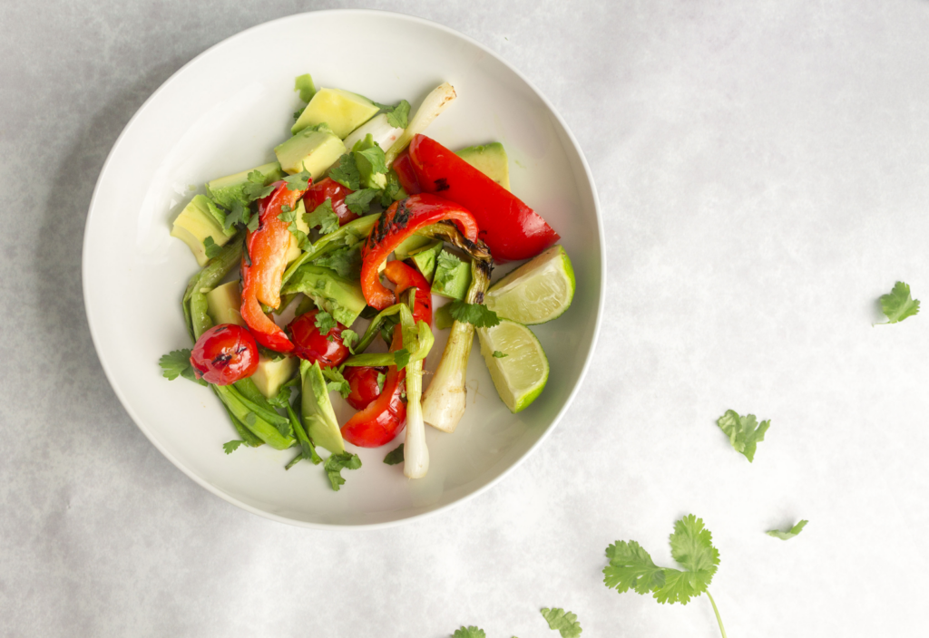 Griddled Vegetable and Avocado Salad