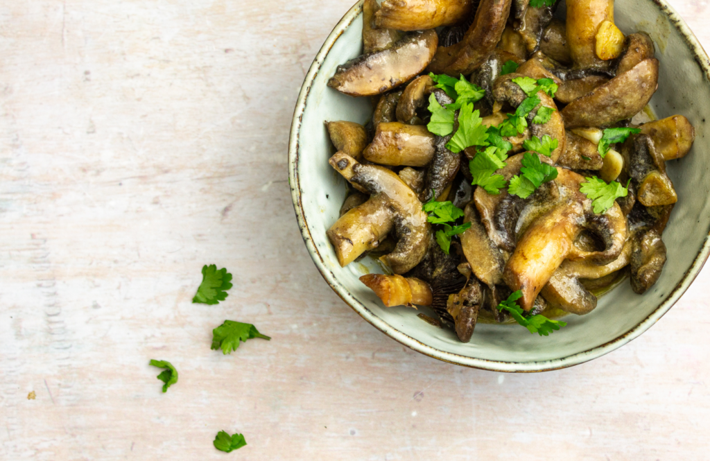 Tahini Mushrooms