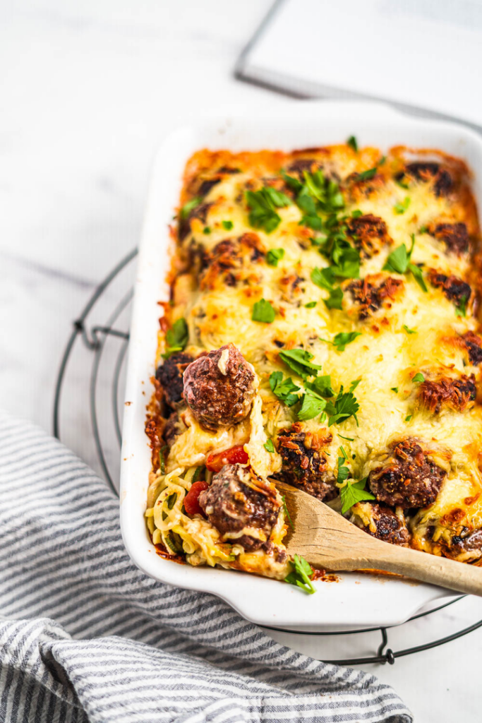 Zucchini Meatball Casserole