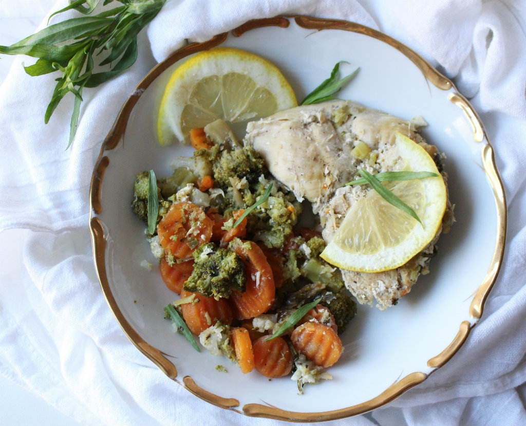 Tarragon Lemon Crock Pot Chicken