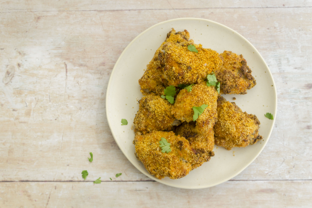 Spicy Breaded Chicken Thighs