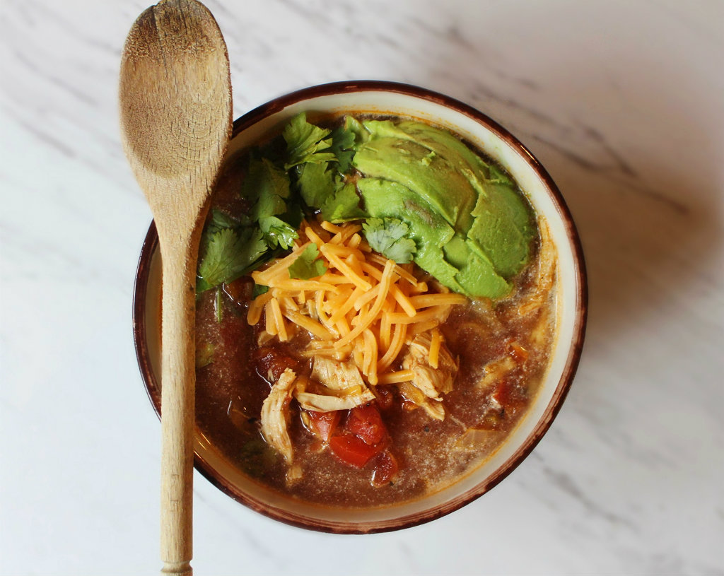 Crock Pot Chicken Enchilada Soup