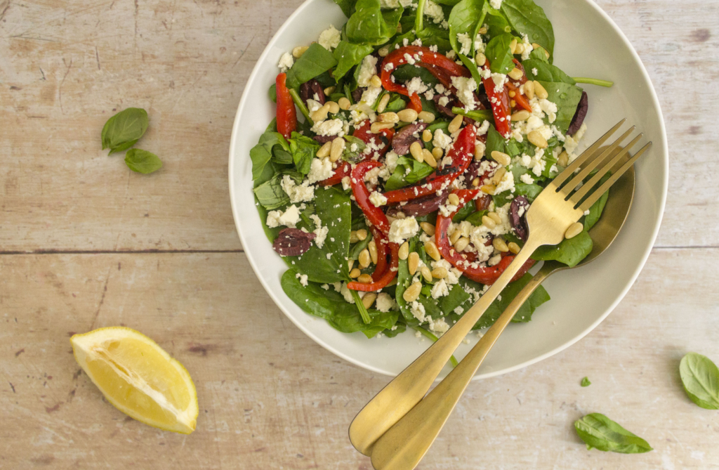 Red Pepper and Feta Salad