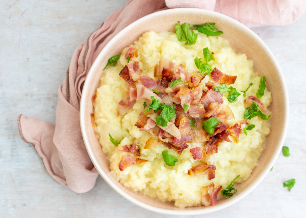 Three Cheese Mash with Bacon