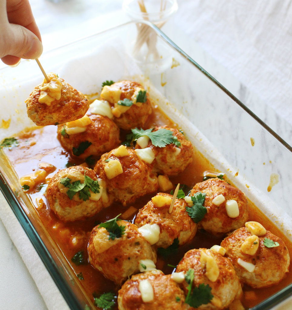 Enchilada Chicken Meatballs