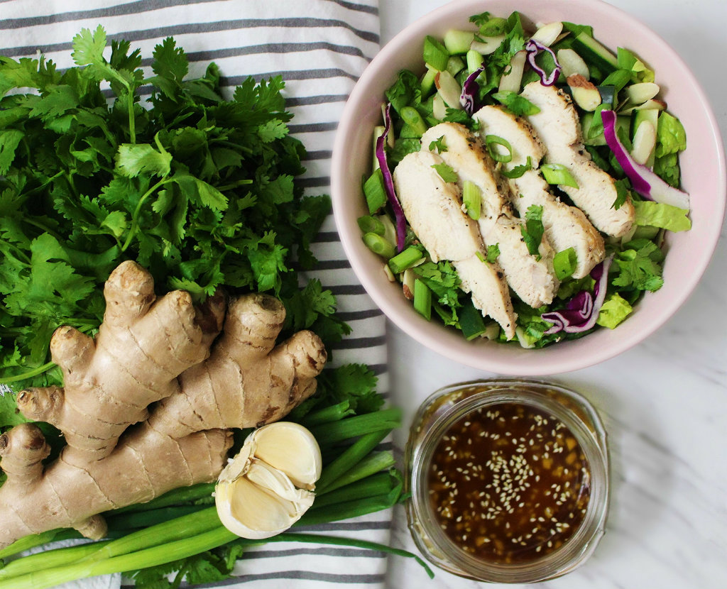 Asian Salad With Sesame Dressing